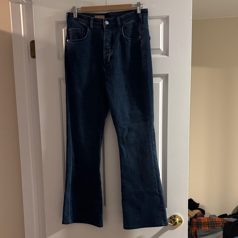 Pilcro Dark Blue Flare Jeans